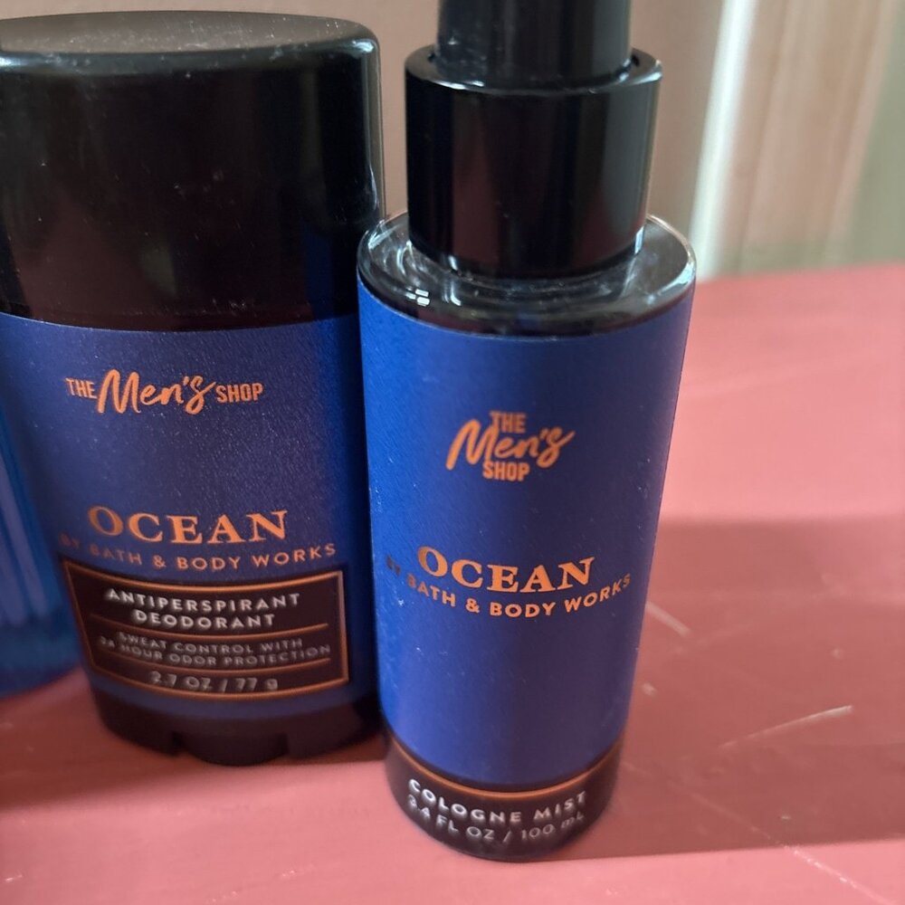 Men's Bath & Body Works OCEAN Lot 3-in-1 Wash/Spray/Deodorant/Cologne Mist/Cream - Picture 4 of 9